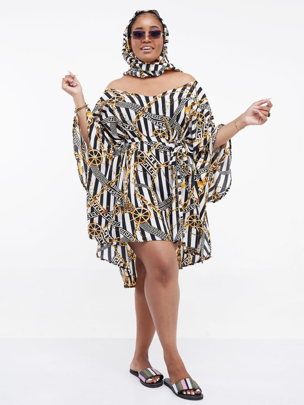 Beach Kaftan - Stripped