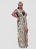 Riviera Seaside Drape - Stripped Print