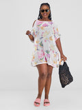Hey Beach Lace Coverup - Floral White