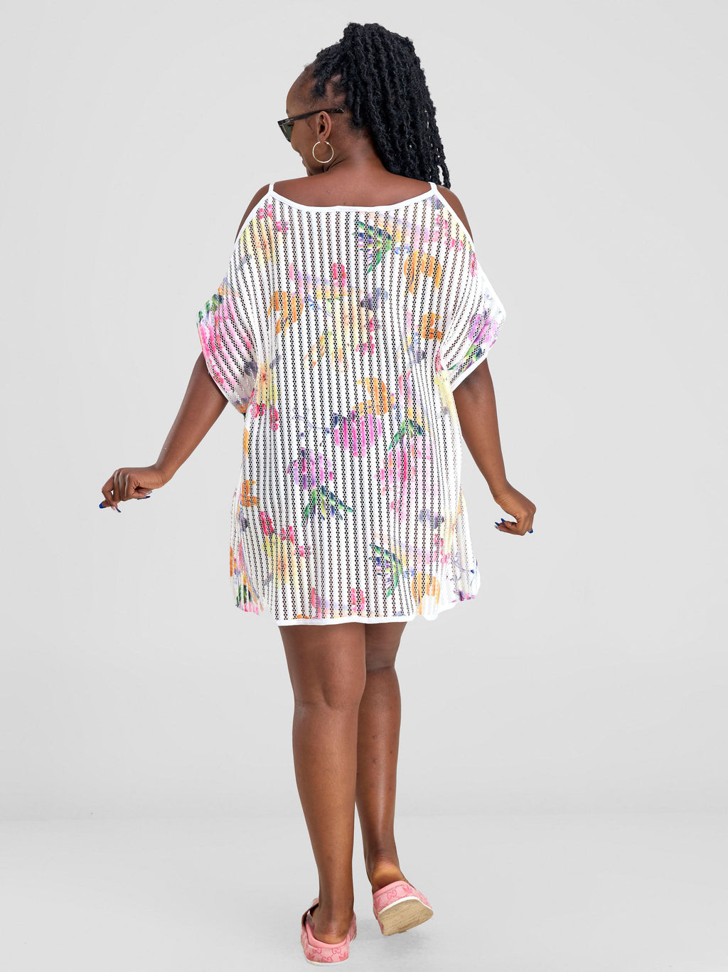 Hey Beach Lace Coverup - Floral White