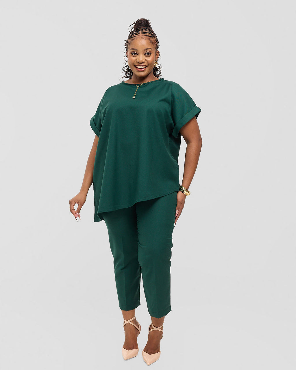 Asymmetric Monolith Set - Savannah Green