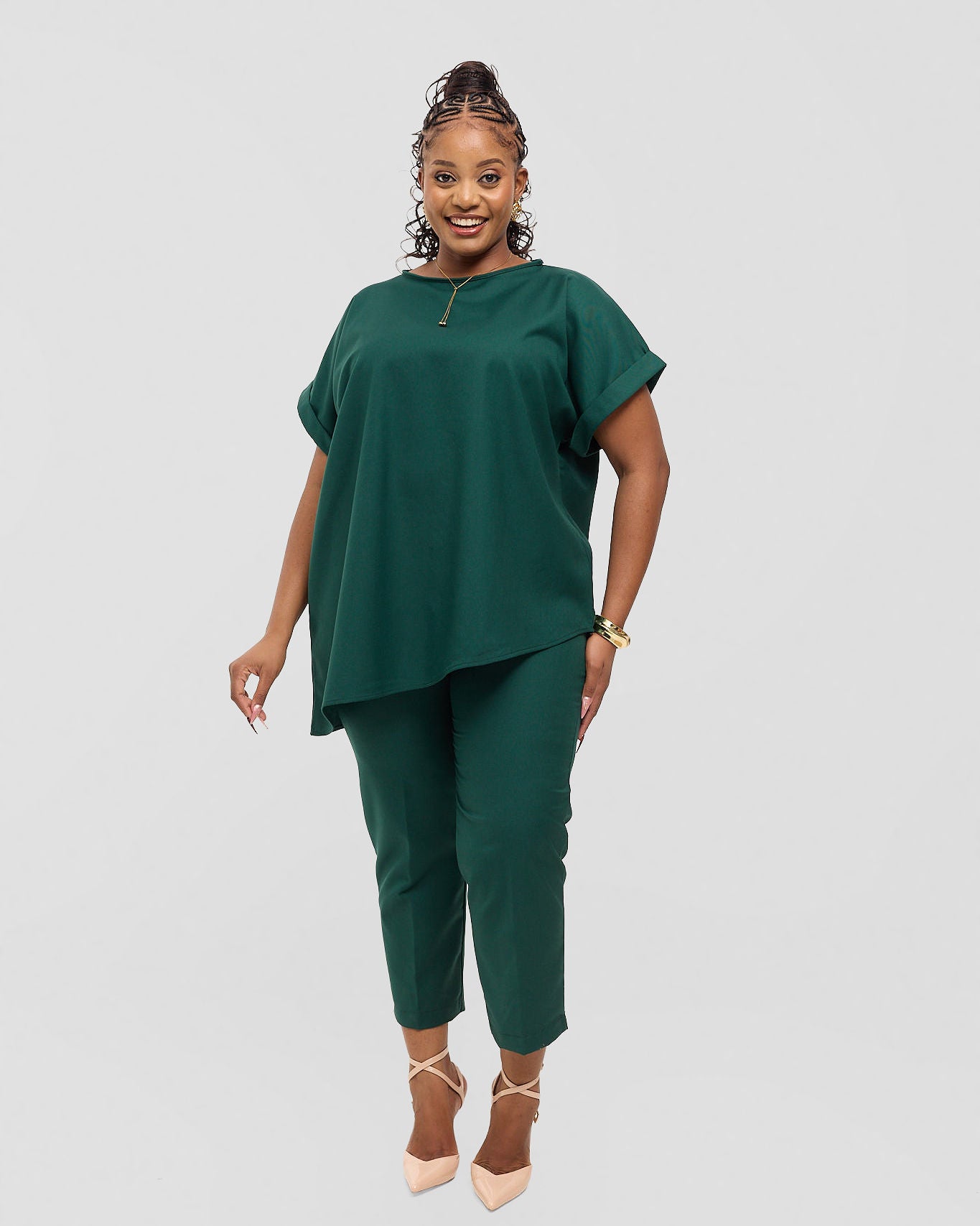 Asymmetric Monolith Set - Savannah Green