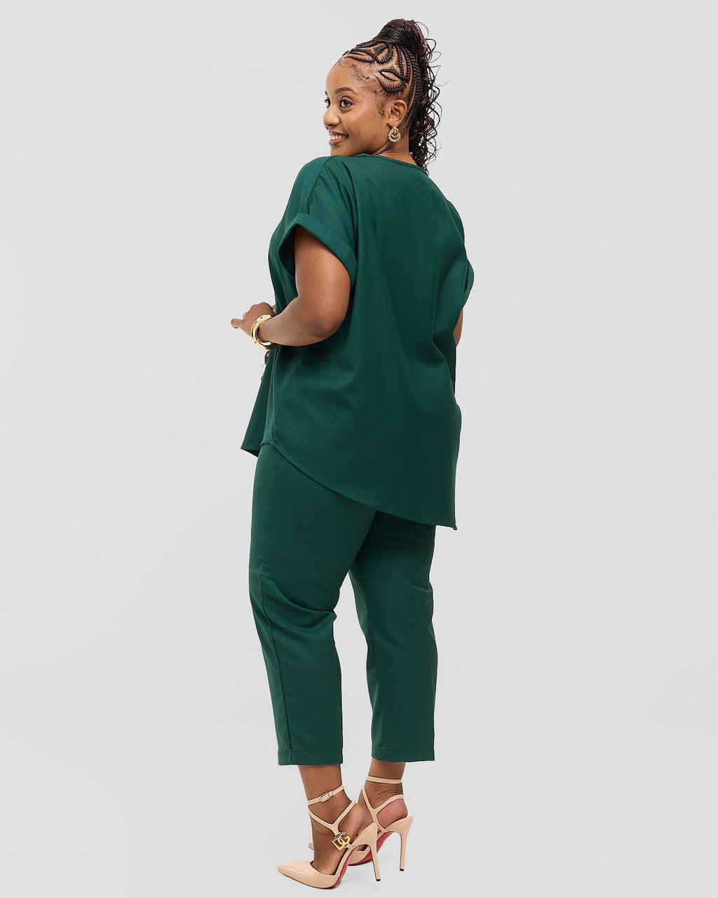 Asymmetric Monolith Set - Savannah Green