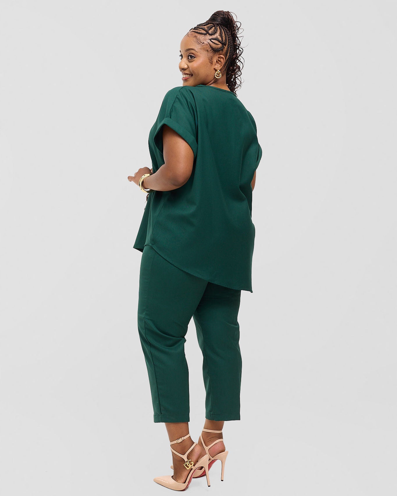 Asymmetric Monolith Set - Savannah Green