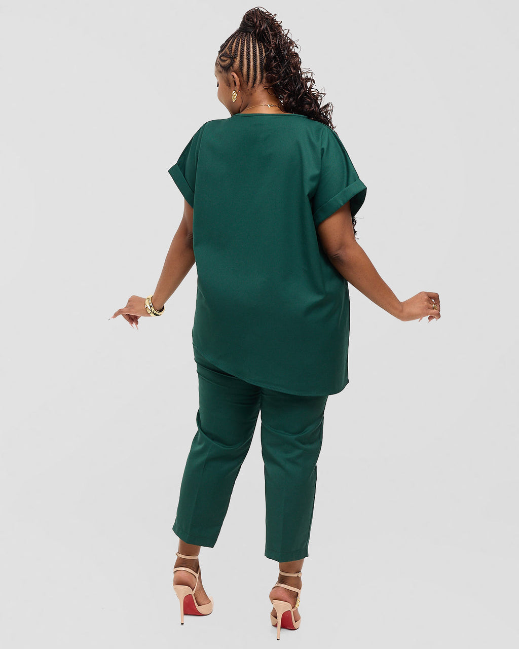 Asymmetric Monolith Set - Savannah Green