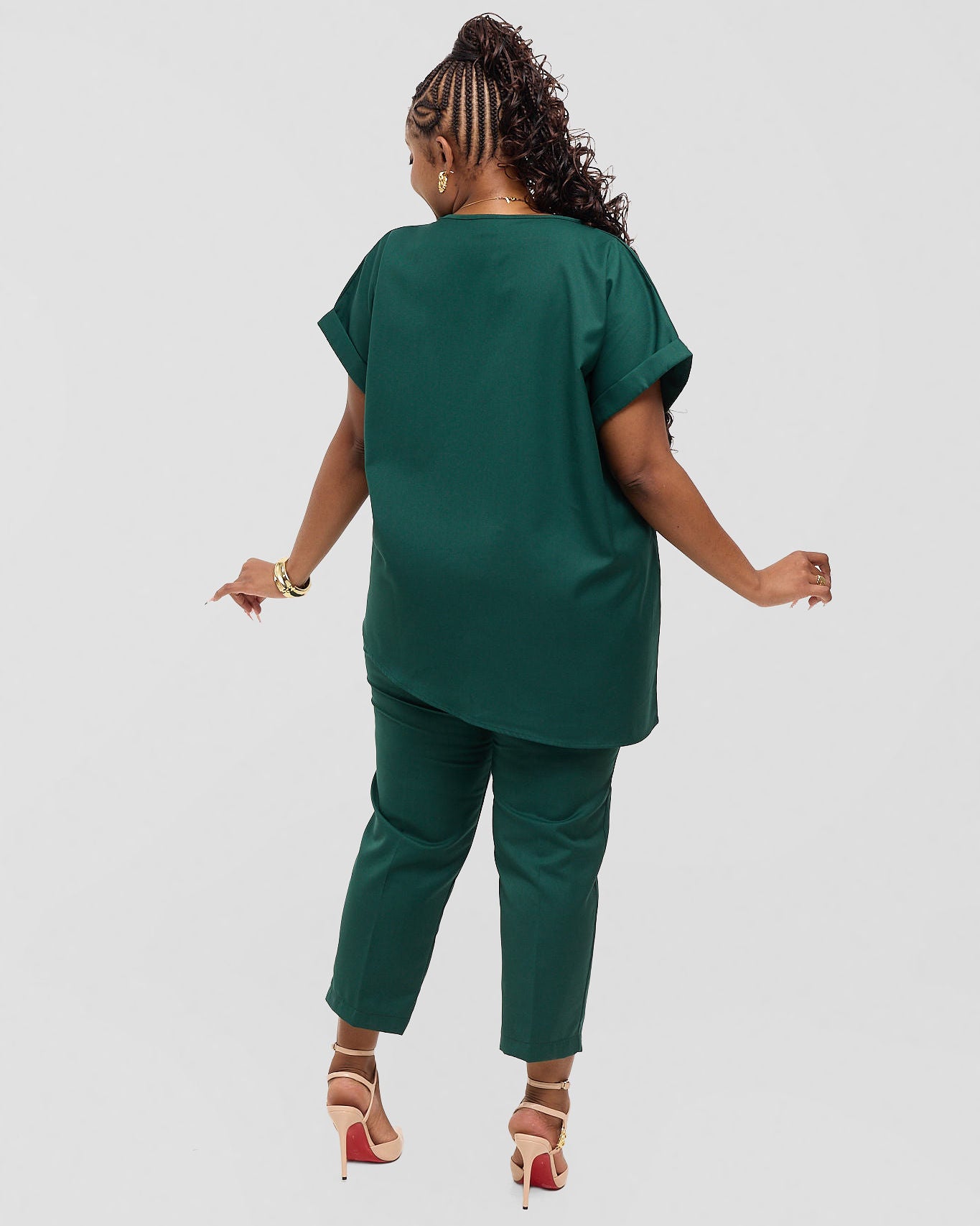 Asymmetric Monolith Set - Savannah Green