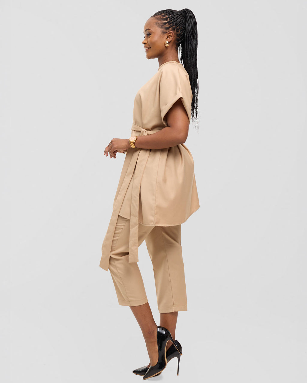 Asymmetric Monolith Set - Sahara Beige