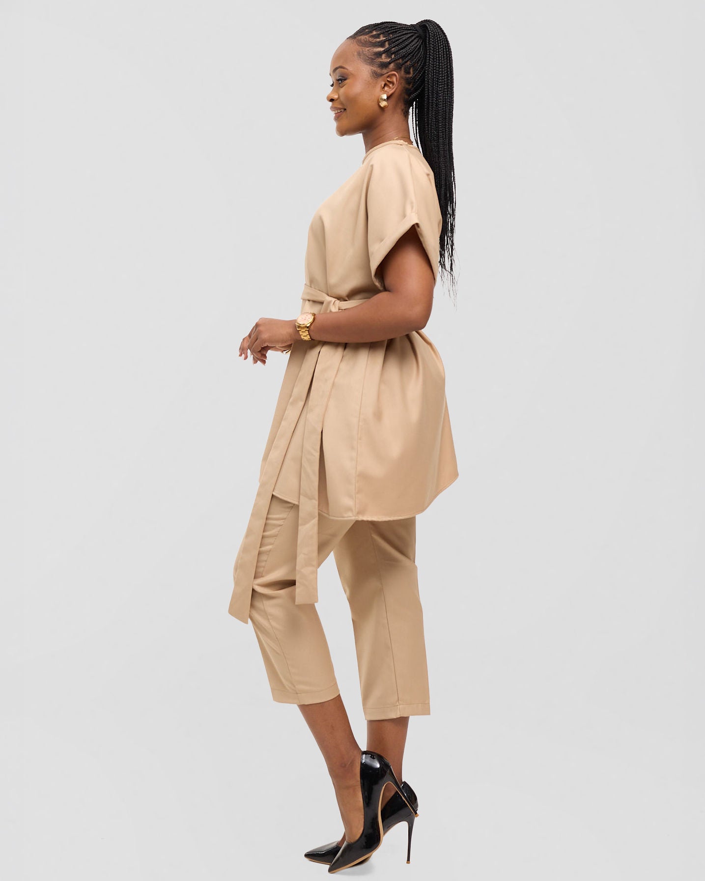 Asymmetric Monolith Set - Sahara Beige