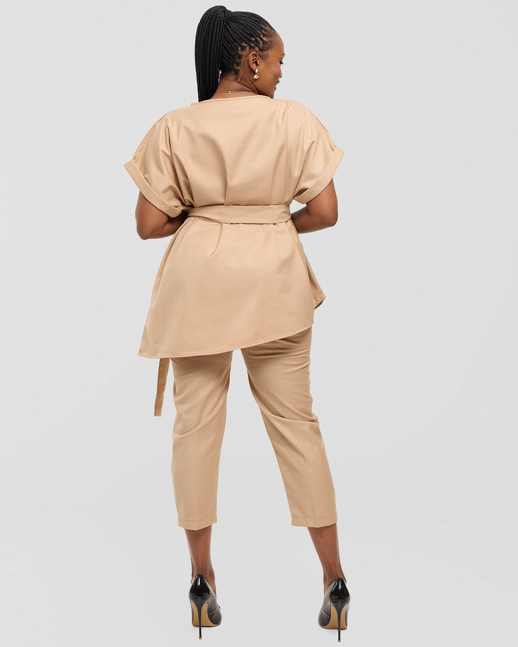 Asymmetric Monolith Set - Sahara Beige