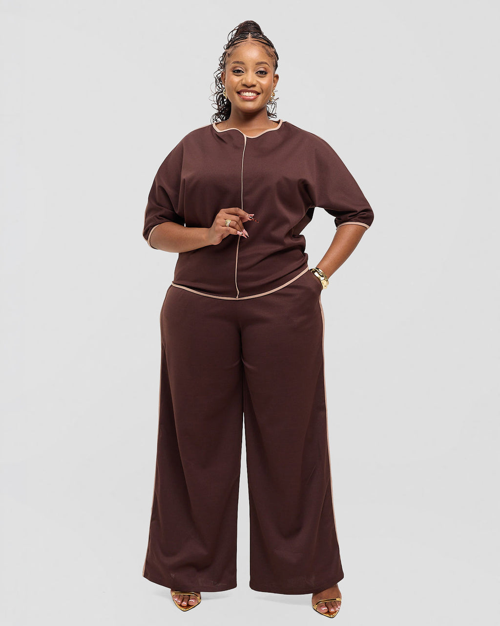 The Dolman Set - Mocha Cream