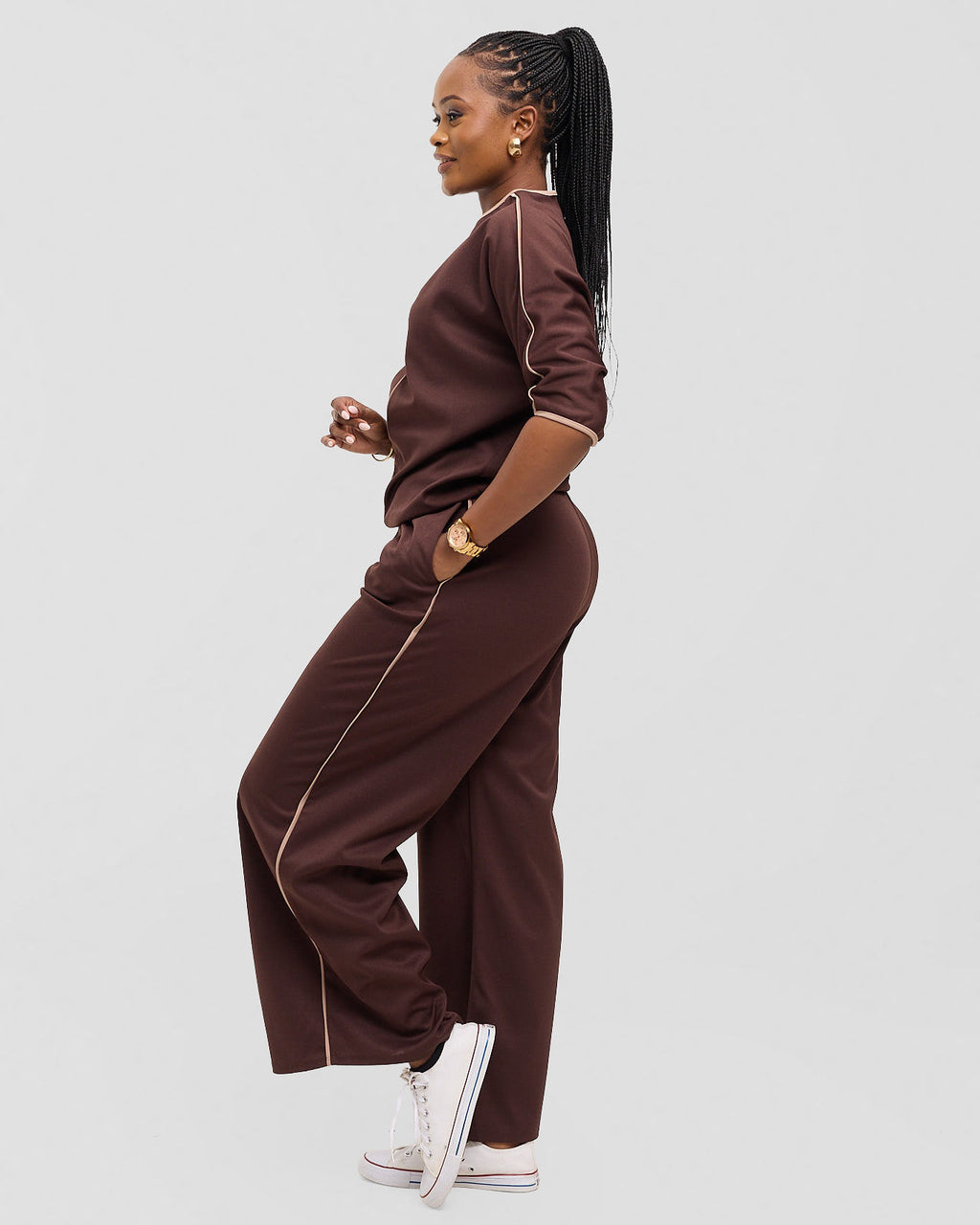 The Dolman Set - Mocha Cream