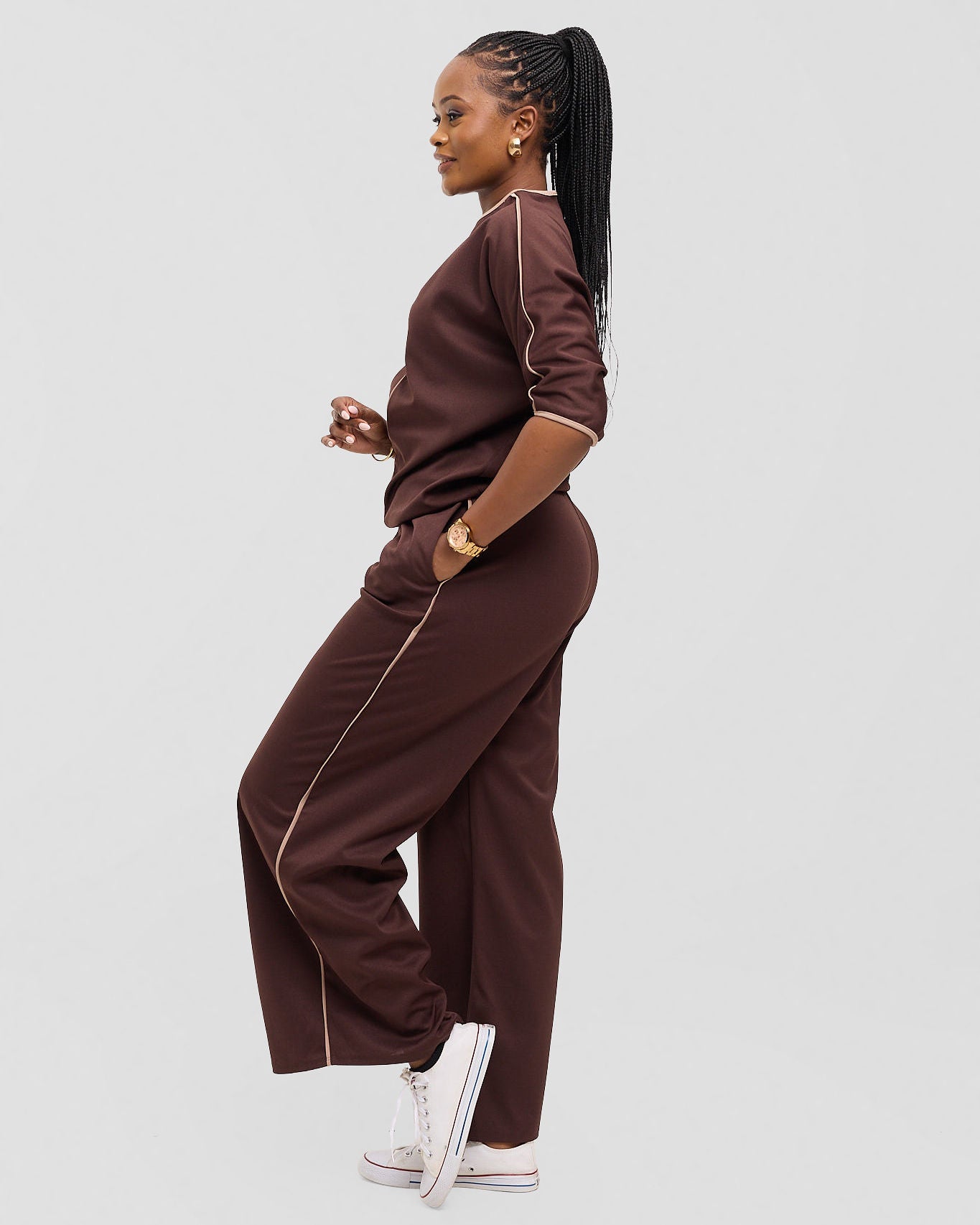 The Dolman Set - Mocha Cream