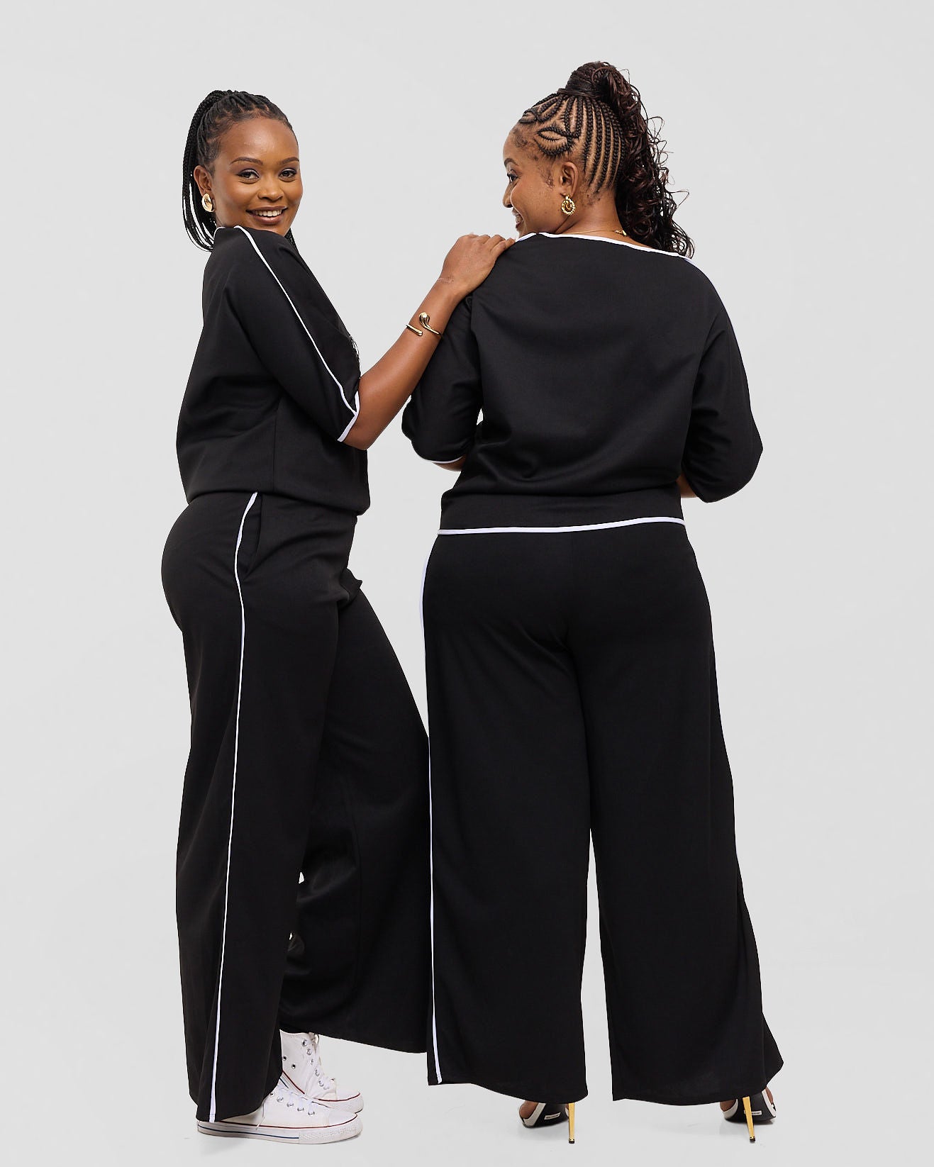 The Dolman Set - Monochrome Onyx