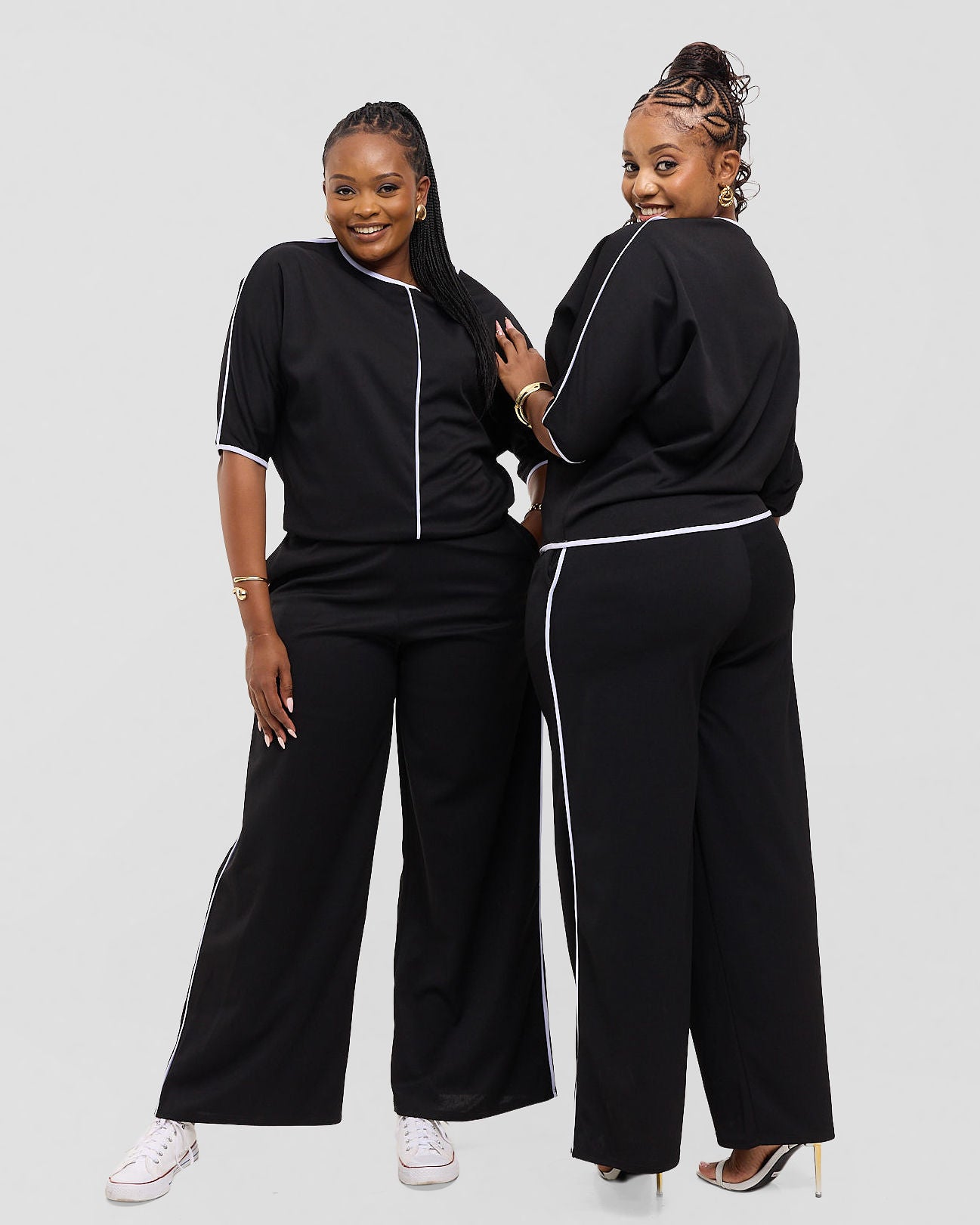 The Dolman Set - Monochrome Onyx