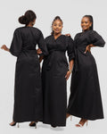 Origami Kimono Maxi - Pitch Black