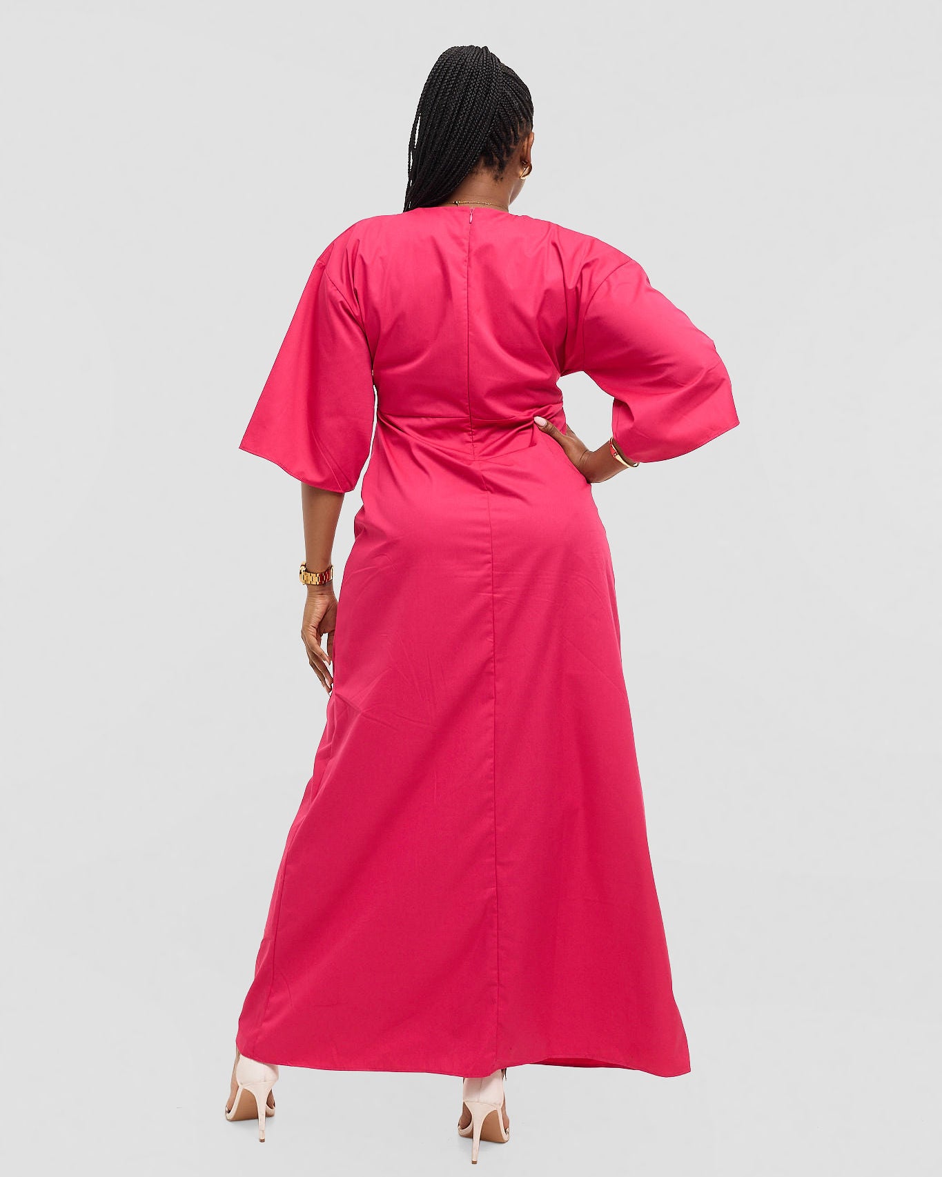 Origami Kimono Maxi - Viceroy-Hibiscus Pink