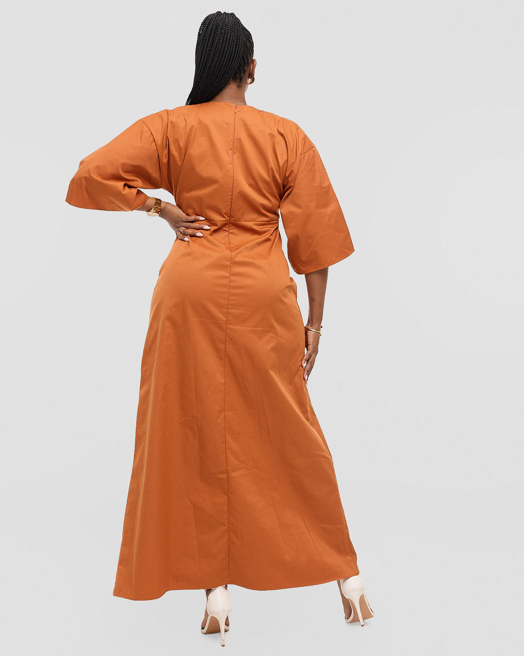 Origami Kimono Maxi - Sunset Ochre