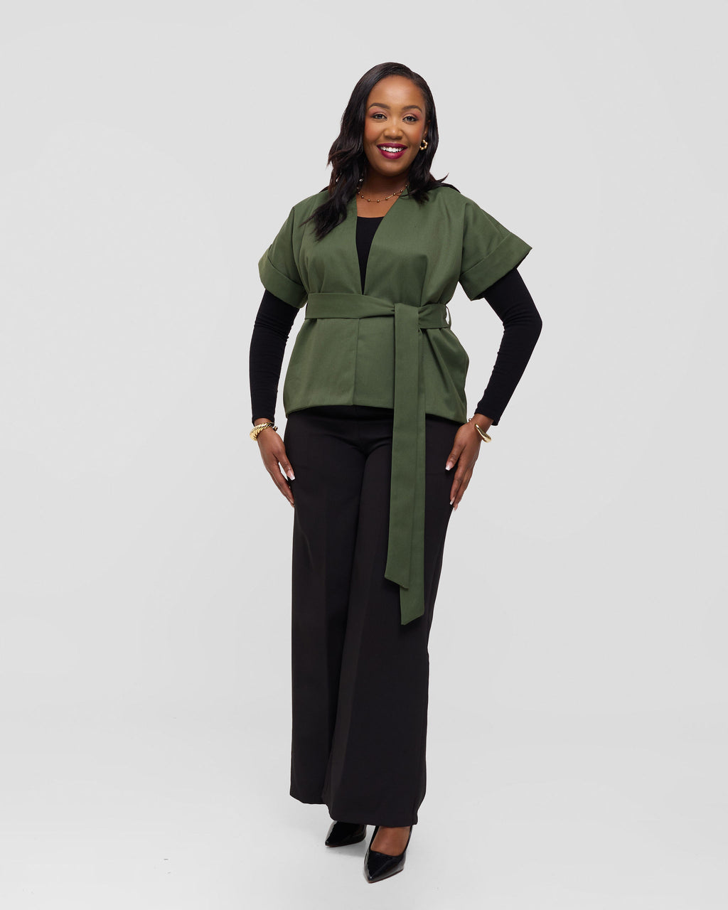 Stratum Wrap Jacket - Kenia Olive