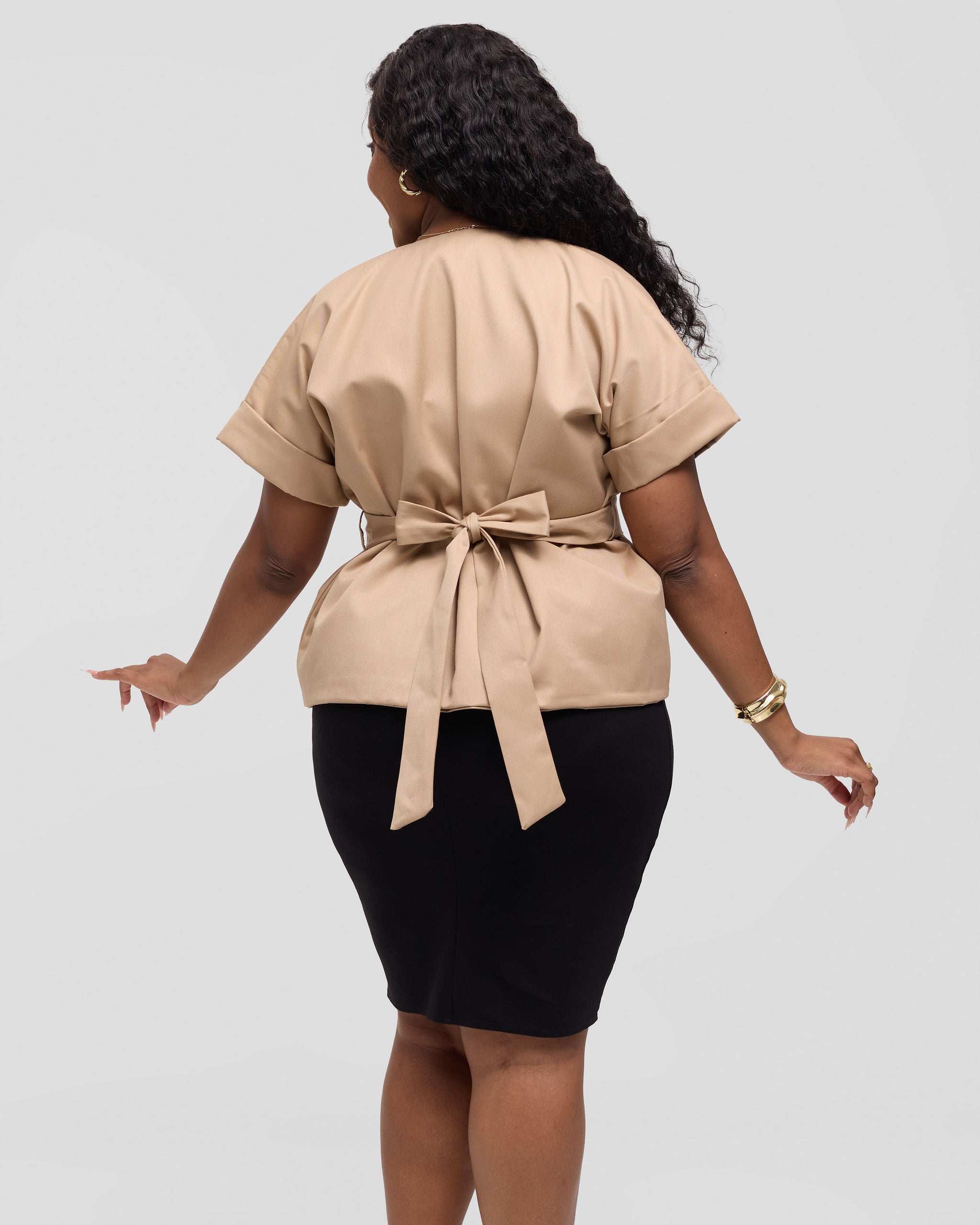 Stratum Wrap Jacket - Desert Beige
