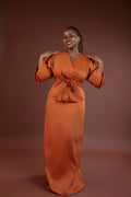 Origami Kimono Maxi - Sunset Ochre